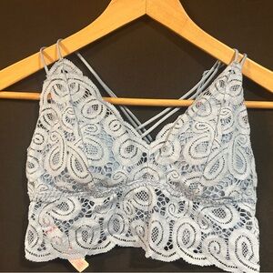 Victoria's Secret Light Blue Lace Bandeau